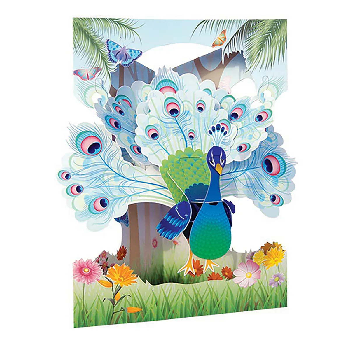 Картичка Santoro 3D Floral Peacock, Swing Card
