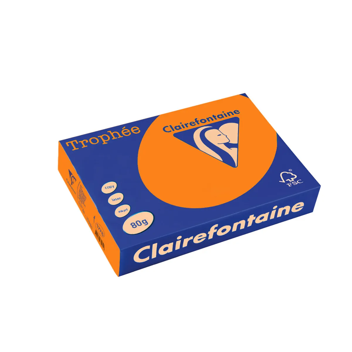 Хартия коп.цв., А4, 80 г/м2, Fluo Orange Trophee