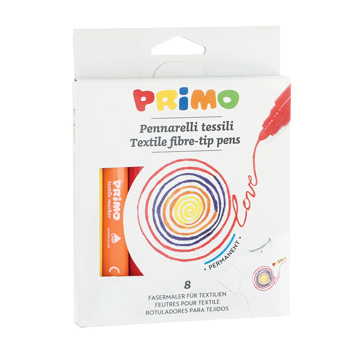 Маркер за текстил Primo - 8цв