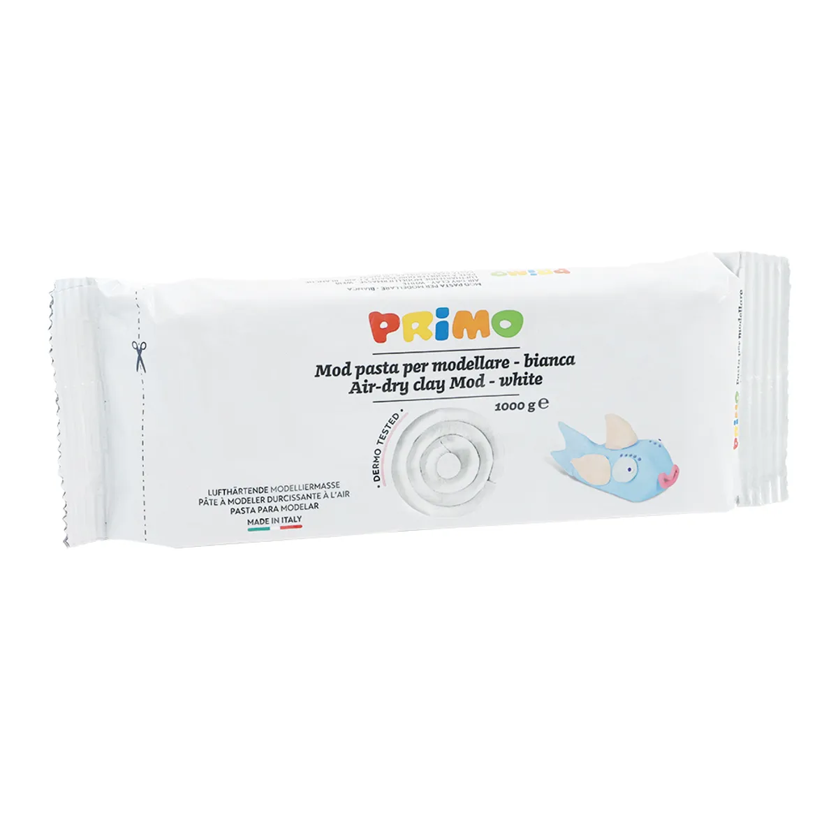 Глина Primo за моделиране - 1000gr - бяла