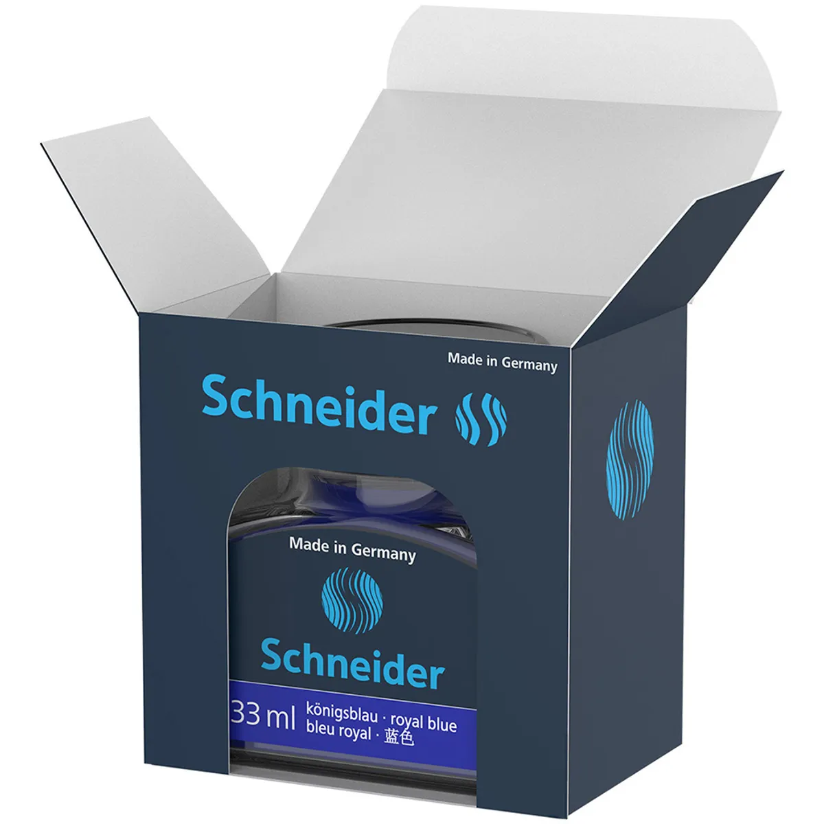 Мастило Schneider за писалка, 33 ml - синьо