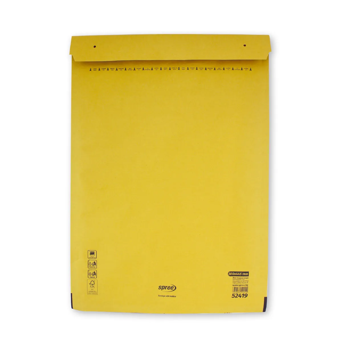 Плик Spree кафяв с лента възд.мехури-300 х 445