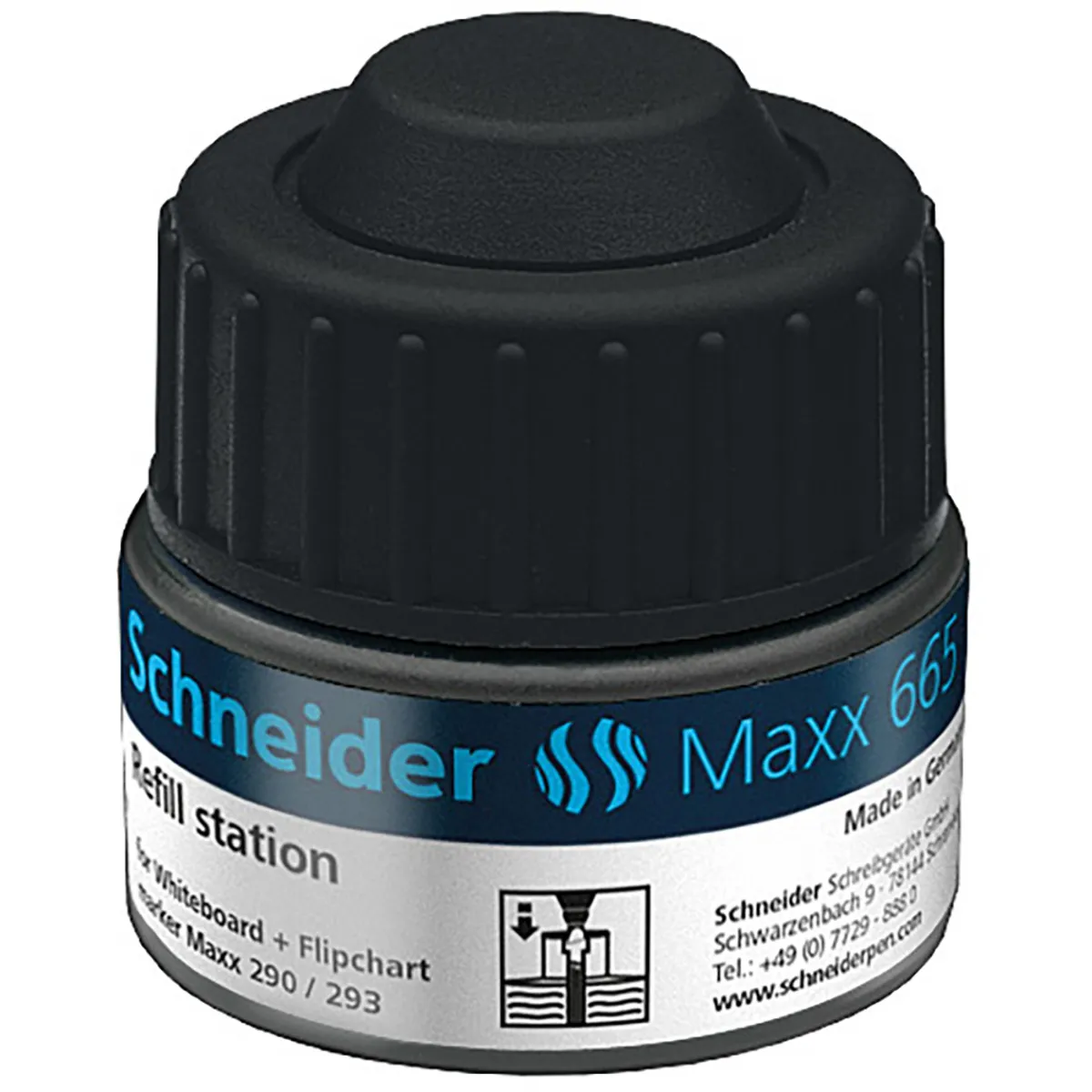 Мастило Schneider Maxx 665 бяла дъска-черен