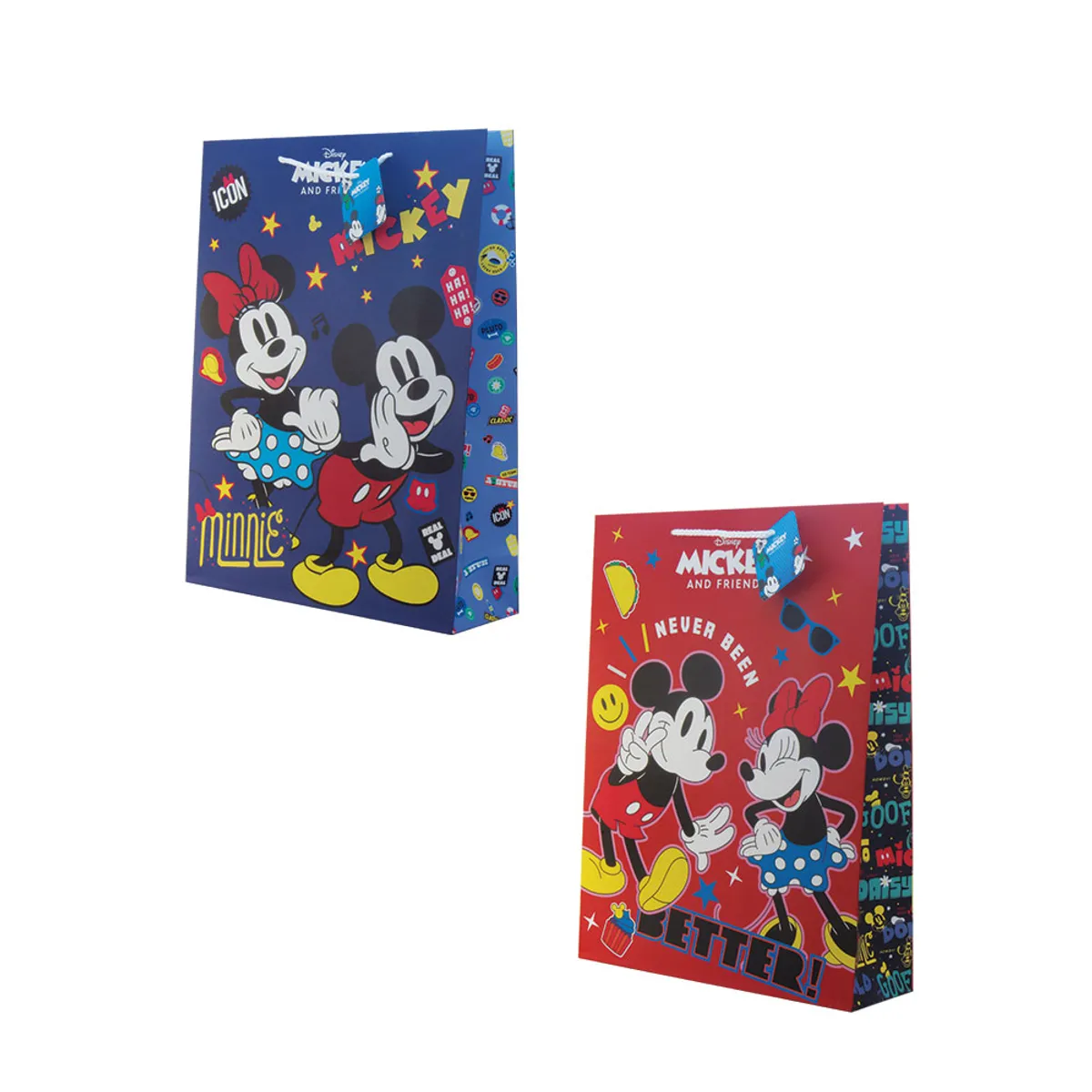Торбичка подаръчна Spree картон, Mickey/Minni- M