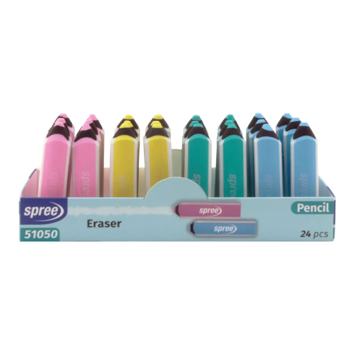 Гума Spree Pencil, неонови цветове