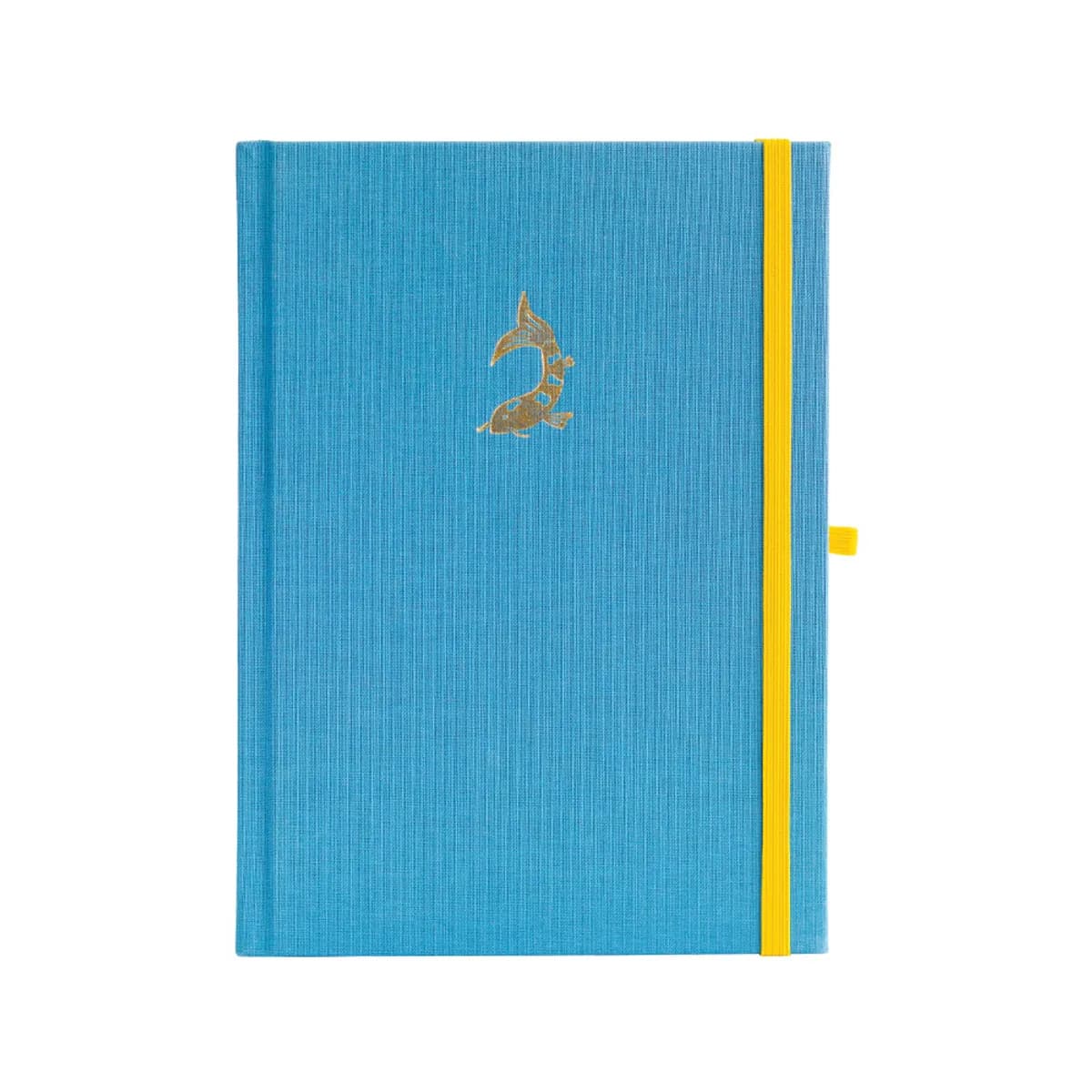 Бележник с точки A5, 80 л, 150 г/м2 The Koi, син лен