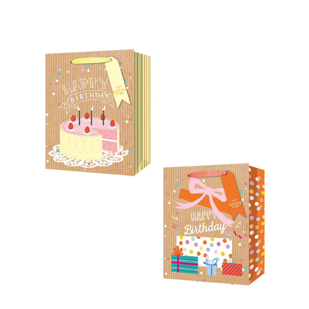 Торбичка подаръчна Spree картон, Birthday - M