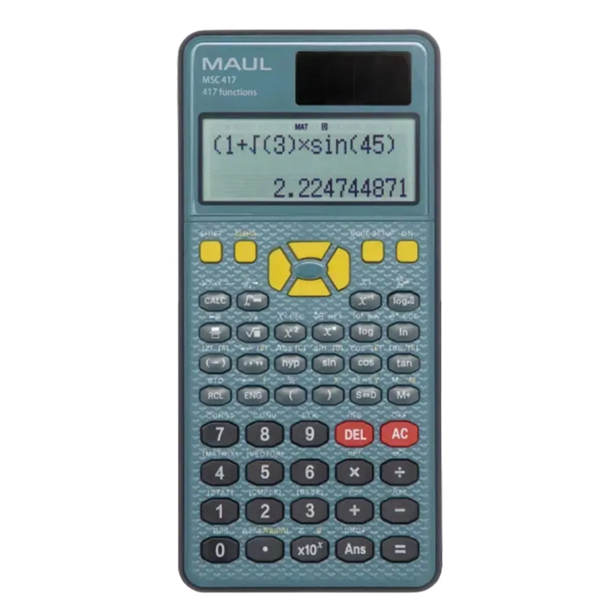 Калкулатор научен 417 функции, 155x86x16, MSC 417 черен