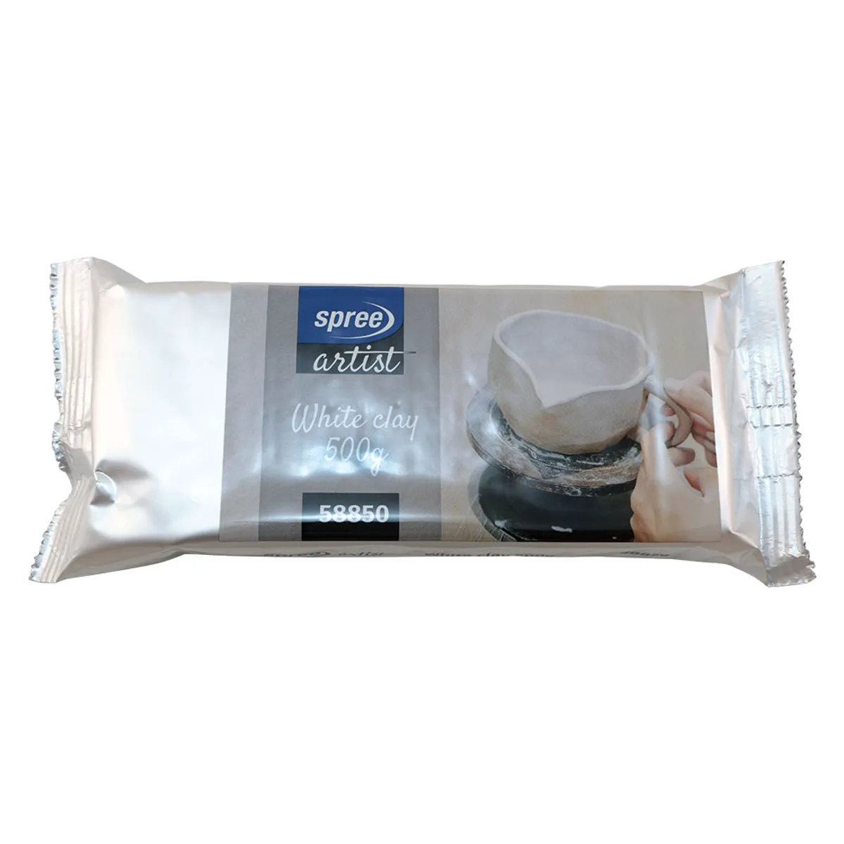 Глина Spree Artist за моделиране - 500gr - бяла