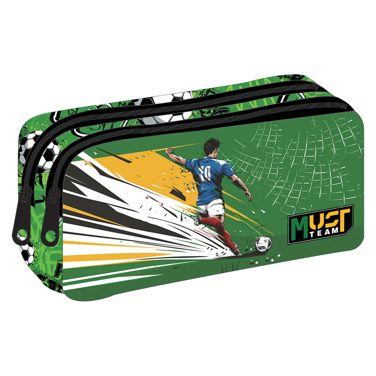 Несесер с два ципа Football, 21x6x9