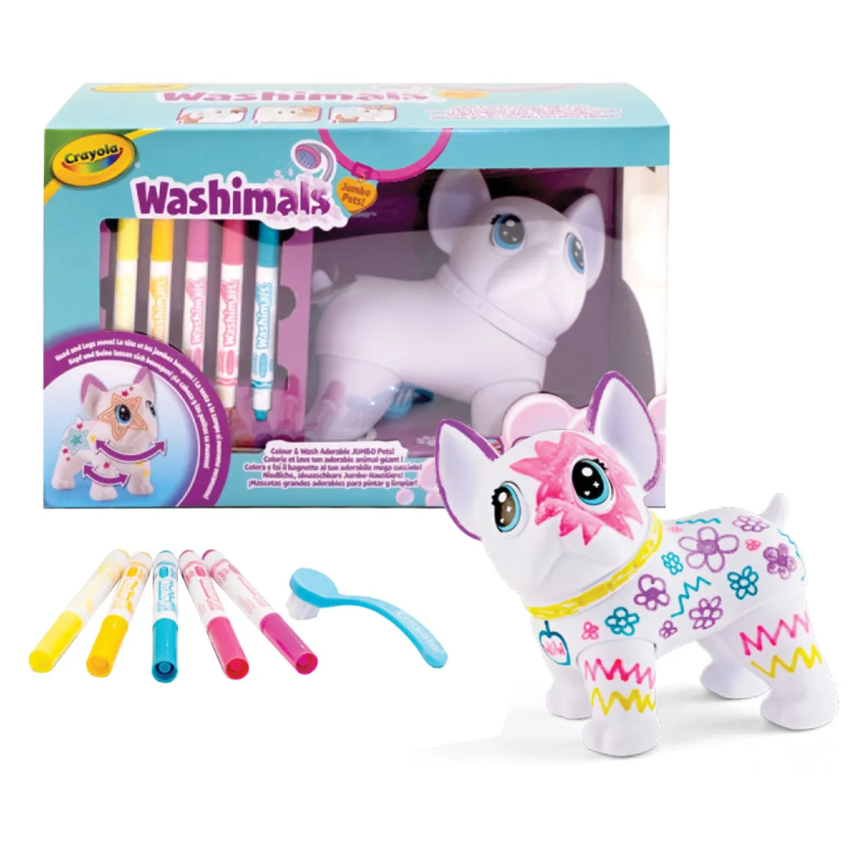 Фигура за оцветяване голяма куче Washimals