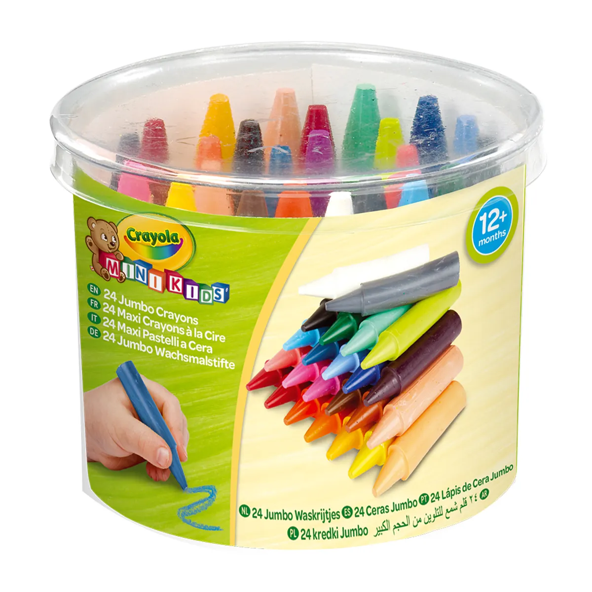 Пастел восъчен 24 цв. Jumbo, Mini Kids