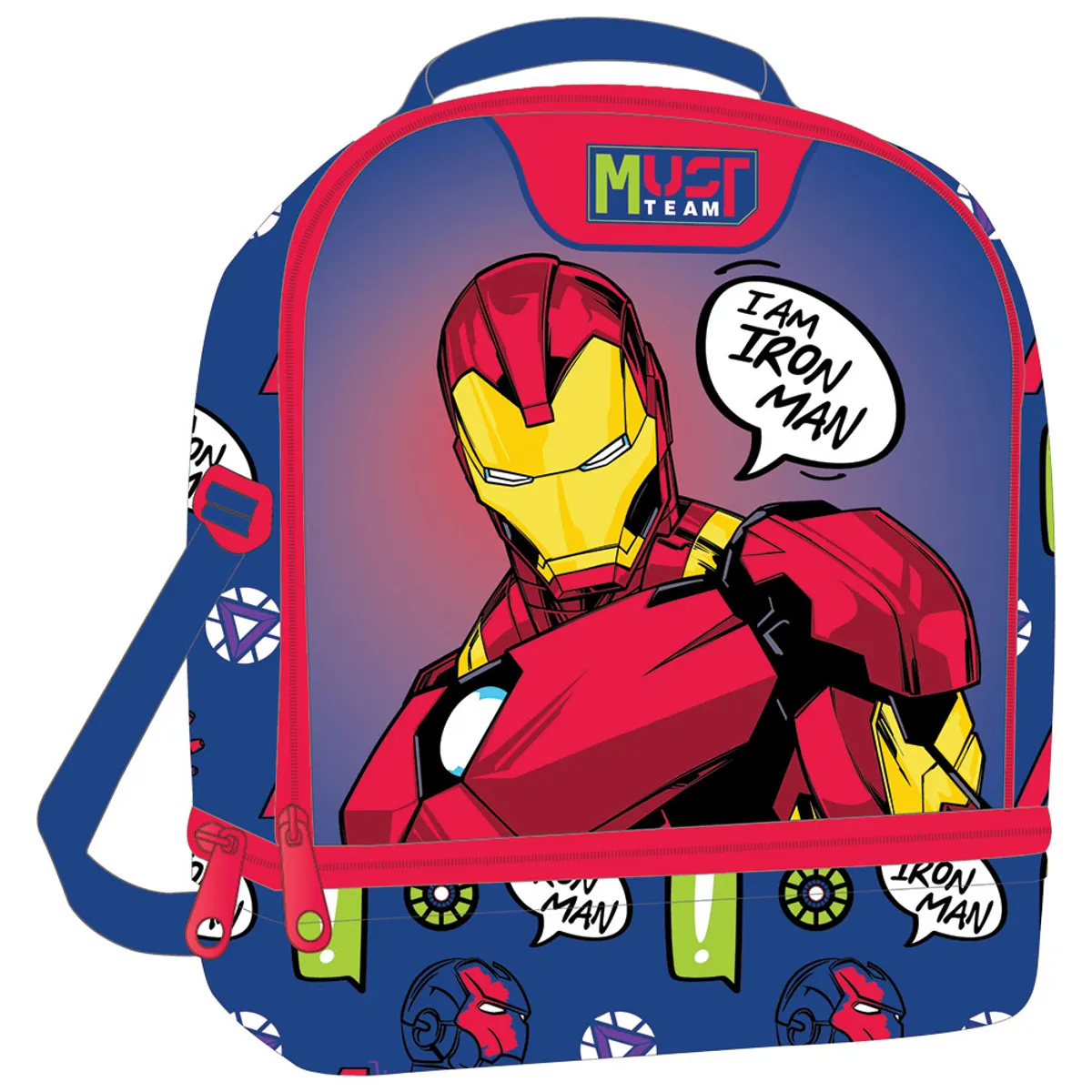 Чанта за обяд Isothermal Iron Man Blue, 22х16х28