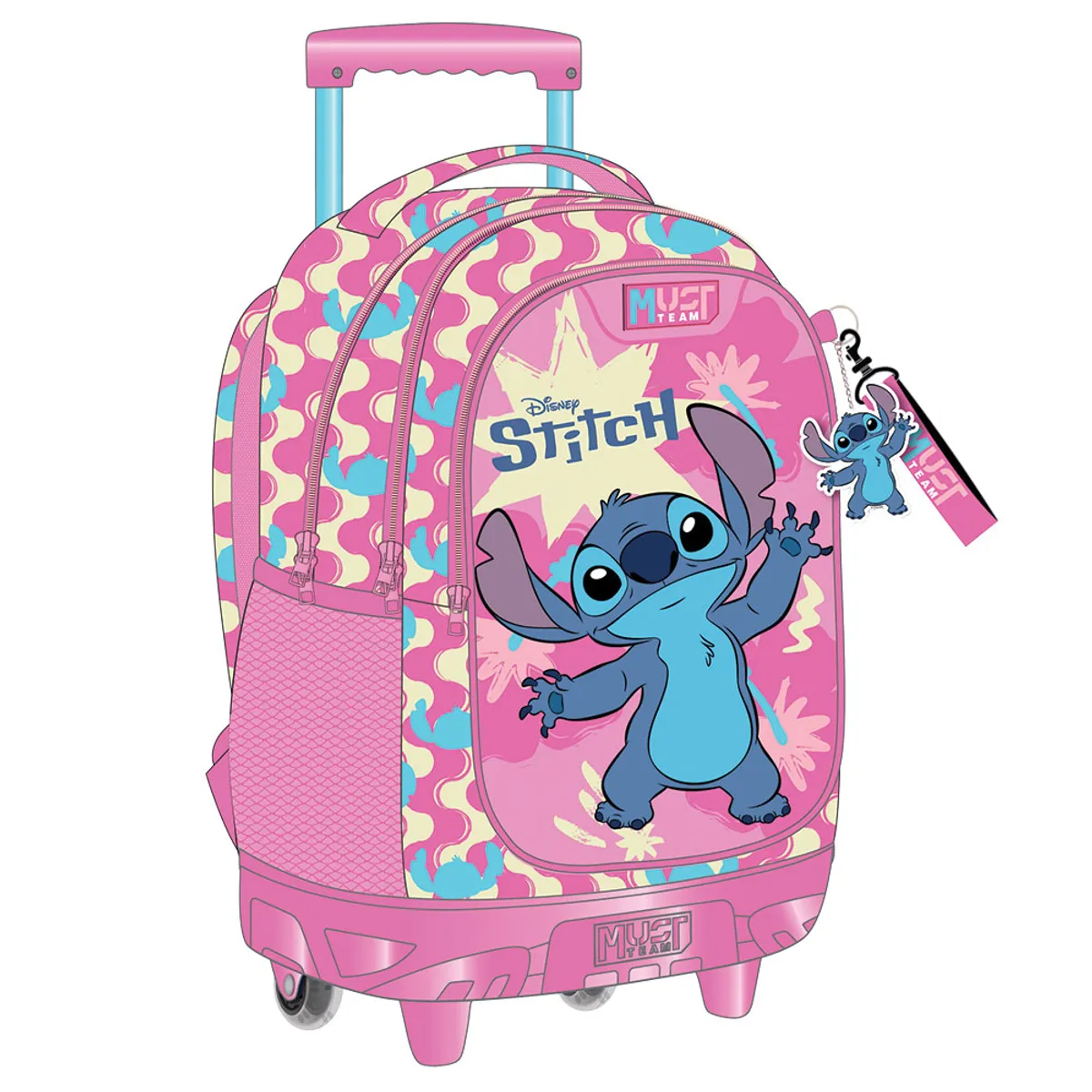 Раница тролей Stitch Pink, 34x20x44